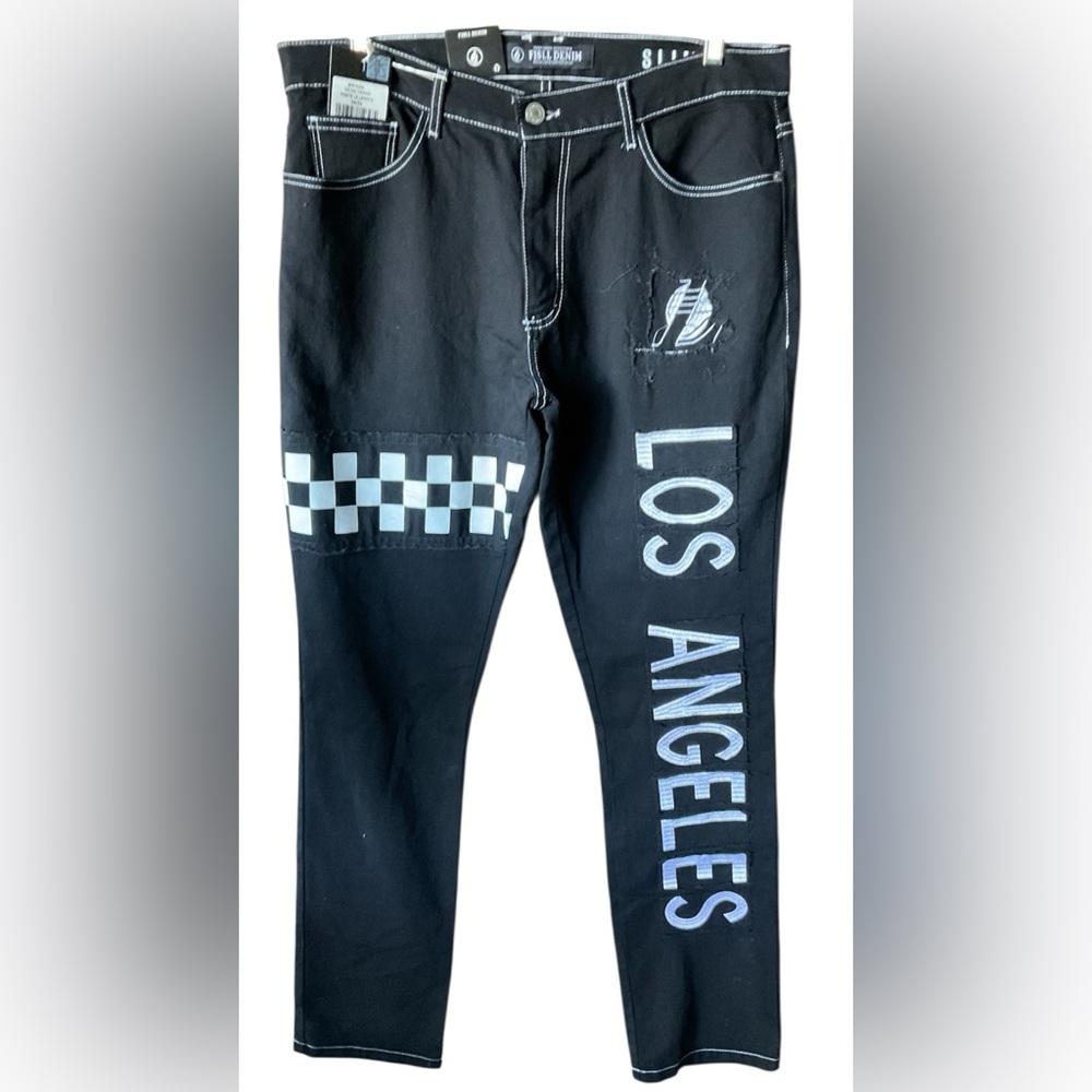 FISLL Men's Los Angeles Lakers Denim Jeans 36X32 NWT